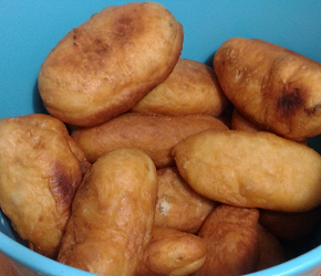 Фотография рецепта Пирожки с рисом и фаршем и с картошкой