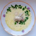 Фотография рецепта Густой суп из курицы со сметаной (Лывжа) автор Хана Мацури