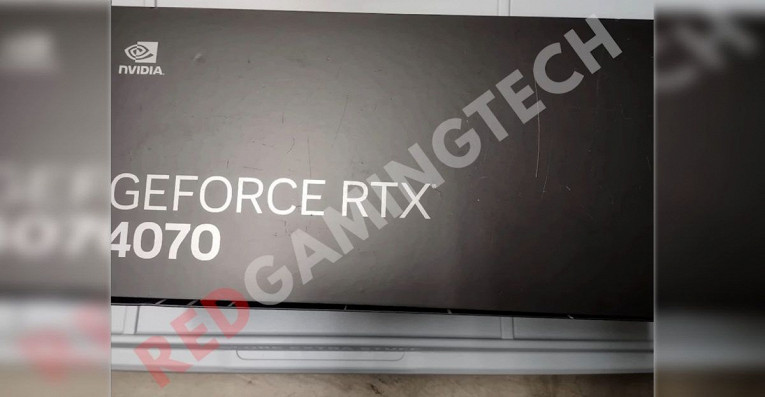 Утекли фото коробки видеокарты RTX 4070 с низким энергопотреблением