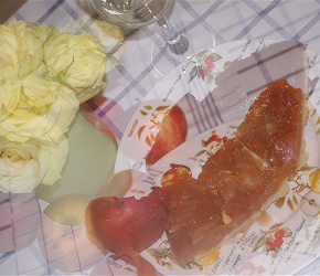 Фотография рецепта Пирог татен с яблоками и розмарином