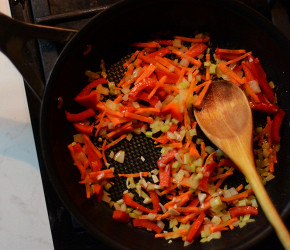 Фотография рецепта Кускус с овощами и грибами
