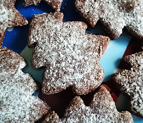 Фотография рецепта Корично-шоколадное новогоднее печенье
