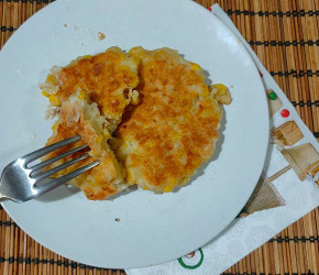 Фотография рецепта Кукурузные оладьи