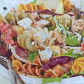 Фотография рецепта Салат из пасты с курицей, грушами и дорблю автор Юля Эффектная