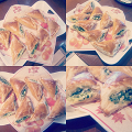Фотография рецепта Пирожки с фетой и шпинатом (Spanakotiropita) автор Евгения Кукоба