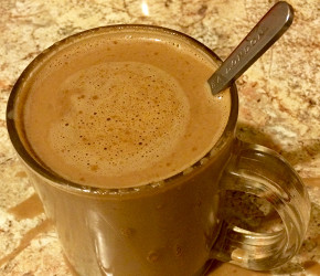 Фотография рецепта Кофе с шоколадом и сгущеным молоком