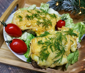 Фотография рецепта Мясо по-французски с майонезом
