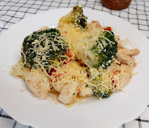 Фотография рецепта ПП-рецепт куриное филе с черри и брокколи
