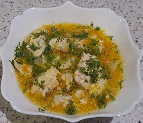 Фотография рецепта Куриное филе запеченное с тыквой в духовке
