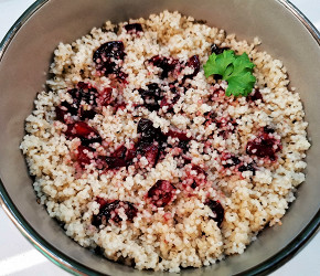 Фотография рецепта Кускус с топпингом из черешни
