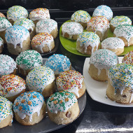 Пасхальный кулич на свежих дрожжах со сметаной