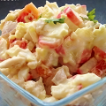 Фотография рецепта Салат с курицей, крабовыми палочками и сладким перцем автор Lara Kraft