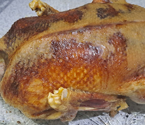 Фотография рецепта Утка с яблоками запеченная в рукаве