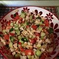Фотография рецепта Салат с курицей и овощами автор Алена