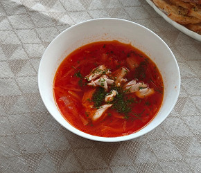 Фотография рецепта Борщ на курином бульоне
