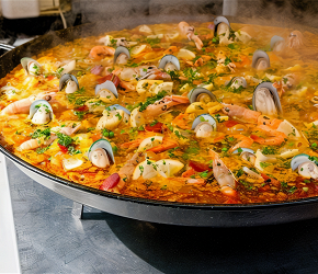 Фотография рецепта Паэлья с морепродуктами и чоризо