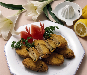 Фотография рецепта Куриные зразы с грибной начинкой