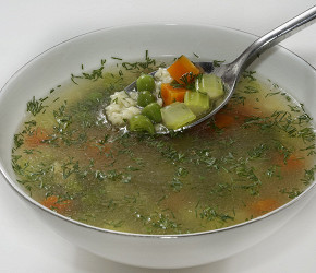 Фотография рецепта Легкий и быстрый куриный суп