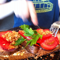 Фотография рецепта Датский открытый сэндвич (smørrebrød) с ростбифом автор Ольга Мазурова