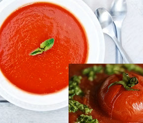 Фотография рецепта Суп-пюре томатный (La sopa-puré el Tomate)