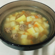 Суп с фрикадельками и овощами