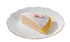 Фото рецепта Блинный торт с сакурой