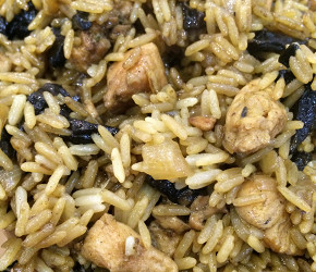 Фотография рецепта Грибной рис с курицей