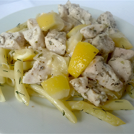 Куриное филе, запеченное с лимонами