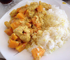 Фотография рецепта Тыквенный карри с курицей