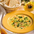 Фотография рецепта Сливочный суп с зеленым горошком автор Campbell's® Домашняя Классика®