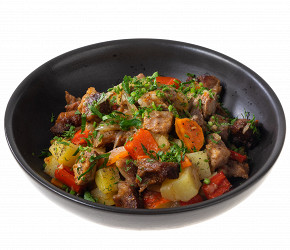 Фотография рецепта Картофель с мясом в духовке