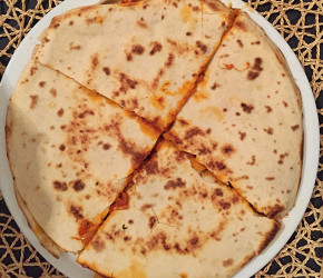 Фотография рецепта Кесадилья с курицей и чеддером