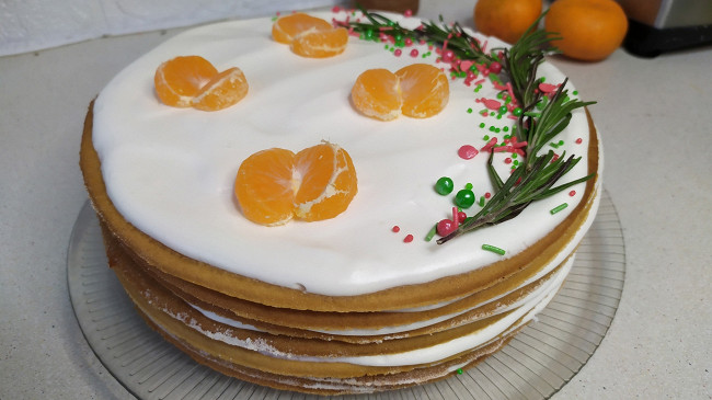 Фото шага рецепта Медовик в стиле naked cake 191184 шаг 14