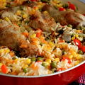 Фотография рецепта Курица с рисом и овощами по-каталонски автор * *