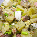 Фотография рецепта Картофельный салат с яйцами и тунцом автор Алексей Зимин