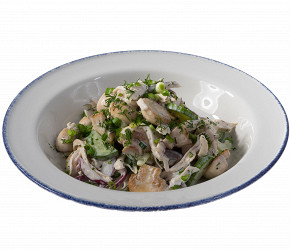 Фотография рецепта Салат с курицей и грибами