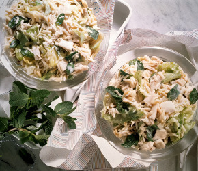 Фотография рецепта Салат из курицы с мятой