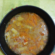 Гречневый суп с курицей и овощами