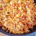 Фотография рецепта Острая тушеная капуста с мясом автор Екатерина Якубовская