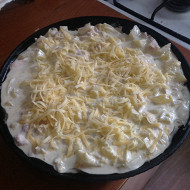 Запеканка с курицей и кабачками