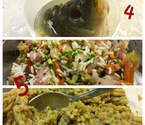 Фотография рецепта Карп, фаршированный рисом с овощами и сыром