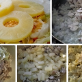 Фотография рецепта Салат из курицы с ананасами, грибами и сыром автор Sergey EE