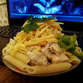 Фотография рецепта Паста фетучини с курицей в сливочном соусе автор Александра Шешукова