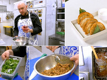 Мини-чебуреки с ягненком 
