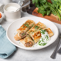 Фотография рецепта Домашние блины с мясом автор Elementaree