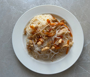 Фотография рецепта Фунчоза с курицей