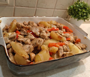 Фотография рецепта Жаркое из курицы