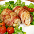 Фотография рецепта Рулеты из курицы в беконе с сыром автор Anita Ggdf