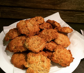 Фотография рецепта Печенье овсяное (Oatmeal Cookies)