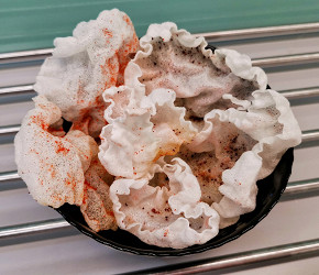 Фотография рецепта Чипсы из рисовой бумаги